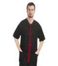 Poplin Unisex Scrub Jacket Half-Sleeve with 3 Pockets and Snap, Plastic, or Zip Closure