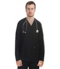 Poplin Unisex Scrub Set V Neck- 6 Pockets (3 Pockets Top, 3 Pockets Pant), Full Sleeves
