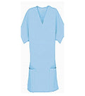 Poplin Women Scrub Top V Neck - 2  Pockets with Pencil Pocket, Half Sleeves